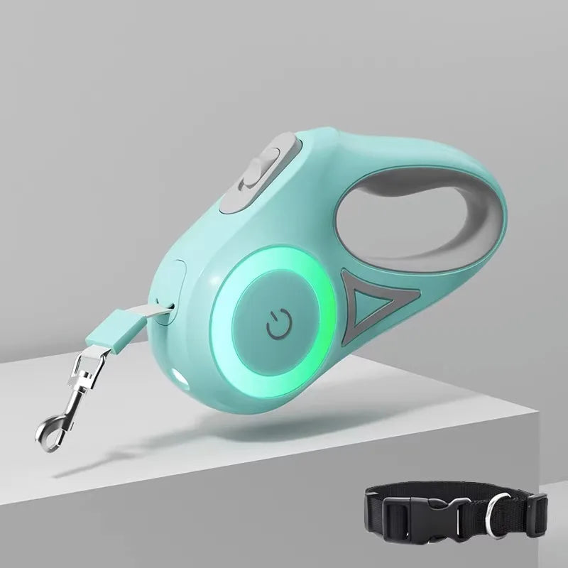 Guia Retrátil com Lanterna LED Integrada