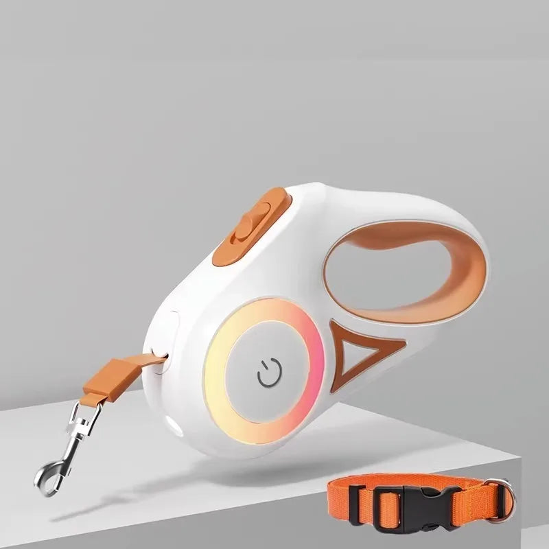 Guia Retrátil com Lanterna LED Integrada