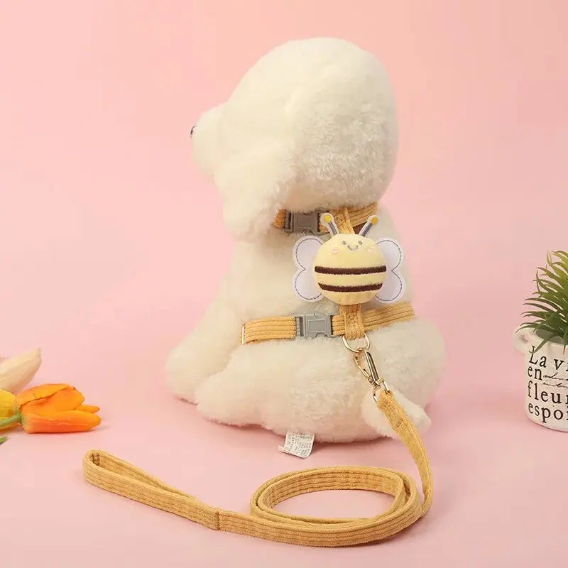 Peitoral + Coleira Borboletinha Pet