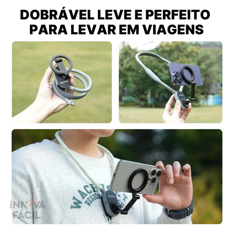 Suporte Magnético de Pescoço NeckMag Pro | Innova Fácil