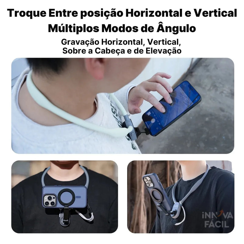 Suporte Magnético de Pescoço NeckMag Pro | Innova Fácil