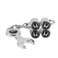 Tampas de Válvula com Chaveiro Club do Auto - Honda – 4 peças