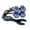 Tampas de Válvula com Chaveiro Club do Auto - Honda – 4 peças