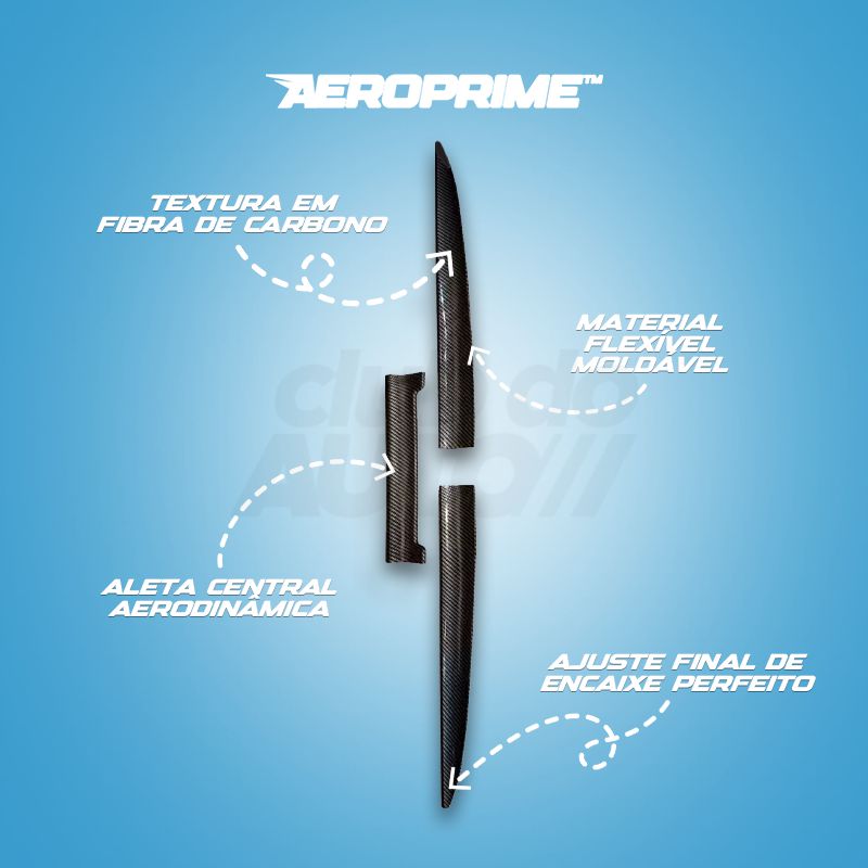 AeroPrime™ Aerofólio Esportivo Universal Flexível Premium