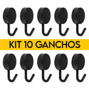 Kit com 10 Ganchos Ventosa Multifuncionais