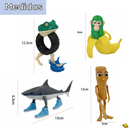 Bonecos Meme 3D Tung Sahur, Tralalero Tralala e Bombardino Crocodile