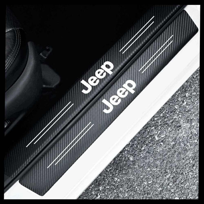 CarbonFilm™ Protetor de Soleira Anti-risco Premium - 4 Pçs