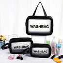 Kit 3 Necessaries Transparente WashBag