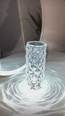 Luminária de Luxo Cristal Light 16 Cores - Sensível ao Toque + Controle Remoto